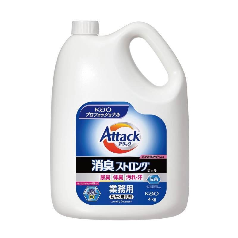 花王 衣料用洗剤 アタック消臭ストロングジェル 4kg 1本