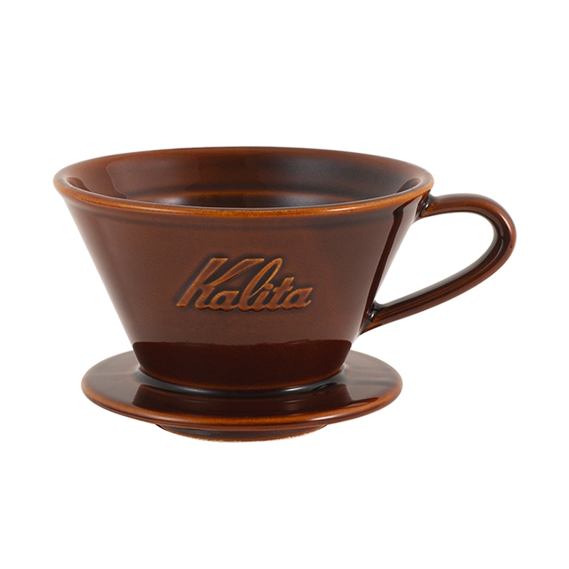 カリタ ドリッパー MI185 グロスブラウン 02113 1個（ご注文単位1個）【直送品】