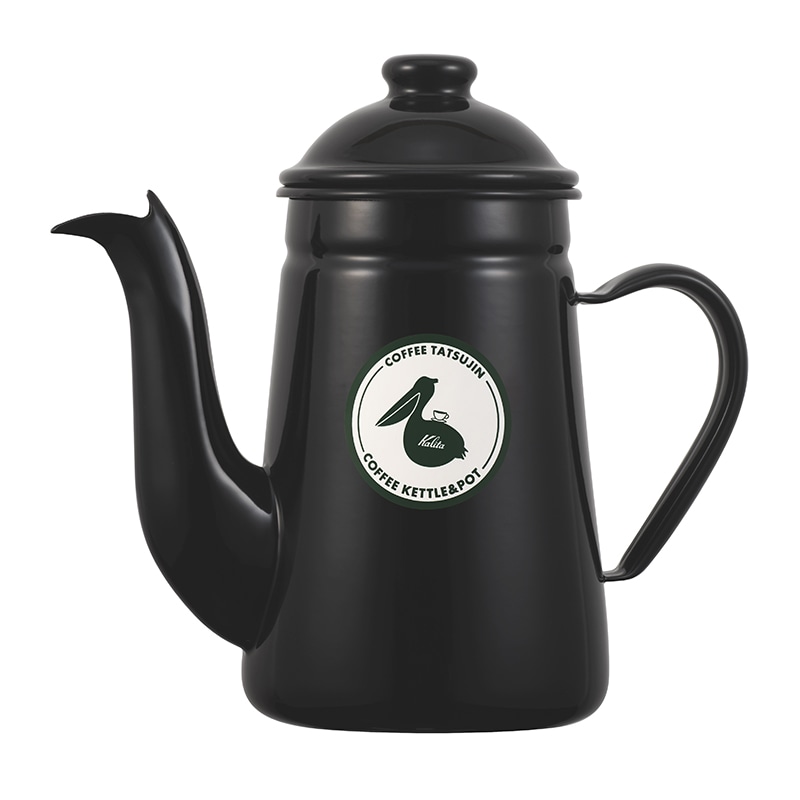 カリタ ドリップポット コーヒー達人 ペリカン1L ブラック 52303 1個（ご注文単位1個）【直送品】