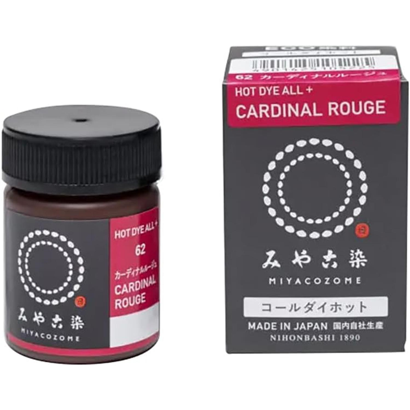 桂屋 染料みやこ染めコールダイホットECOカーディナルルージュ 約20g ポリ瓶 1個入 ECOH-62 1個（ご注文単位1個）【直送品】