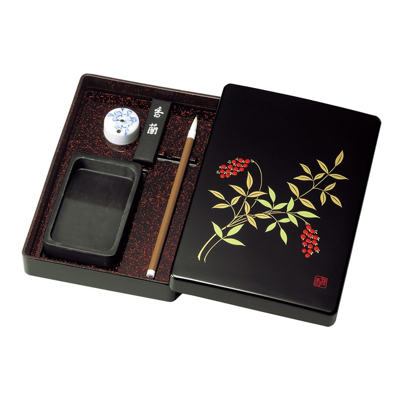 呉竹 硯箱セット 南天 KB710-900SET 1セット(ご注文単位1セット)【直送品】