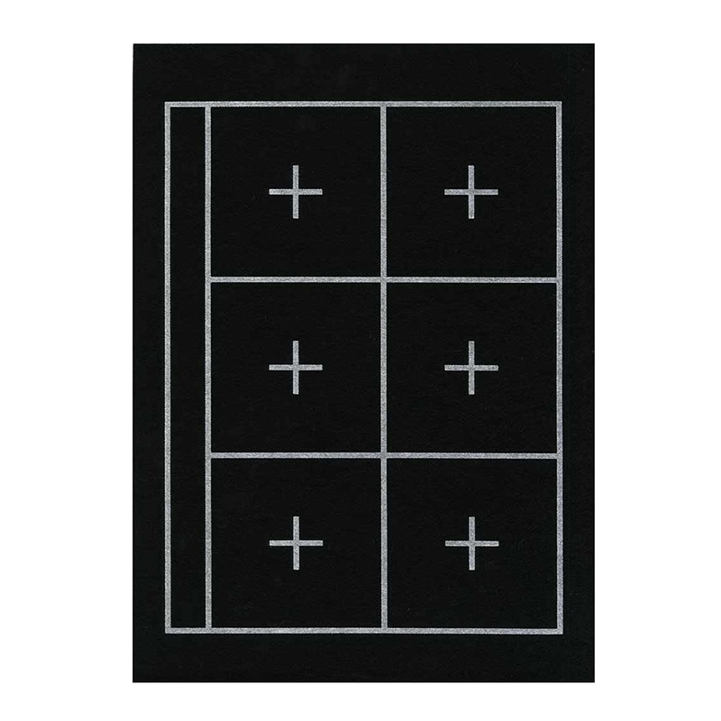 呉竹 下敷　規格判 No.1　6マス入　黒 KA22-101 1枚（ご注文単位20枚）【直送品】