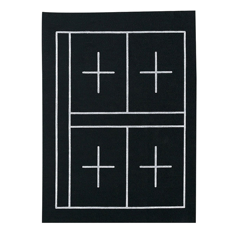 呉竹 下敷　規格判 No.1　6・4マス入　黒 KA23-101 1枚（ご注文単位20枚）【直送品】