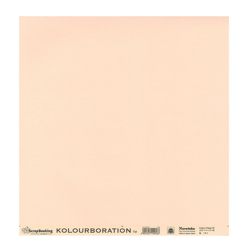 呉竹 画用紙　カラーペーパー M　桜　1枚 KU100-911 1個（ご注文単位5個）【直送品】