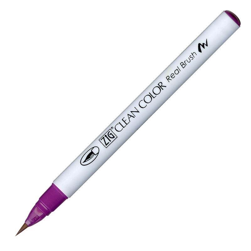 呉竹 ZIG　クリーンカラーリアルブラッシュ No.082　パープル RB-6000AT-082 1本（ご注文単位3本）【直送品】