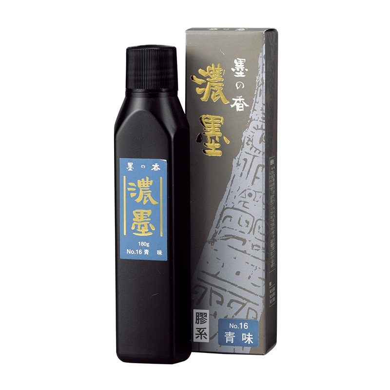 呉竹 書道用液　濃墨墨の香 No.16　青味　180g CB44-18 1本（ご注文単位6本）【直送品】