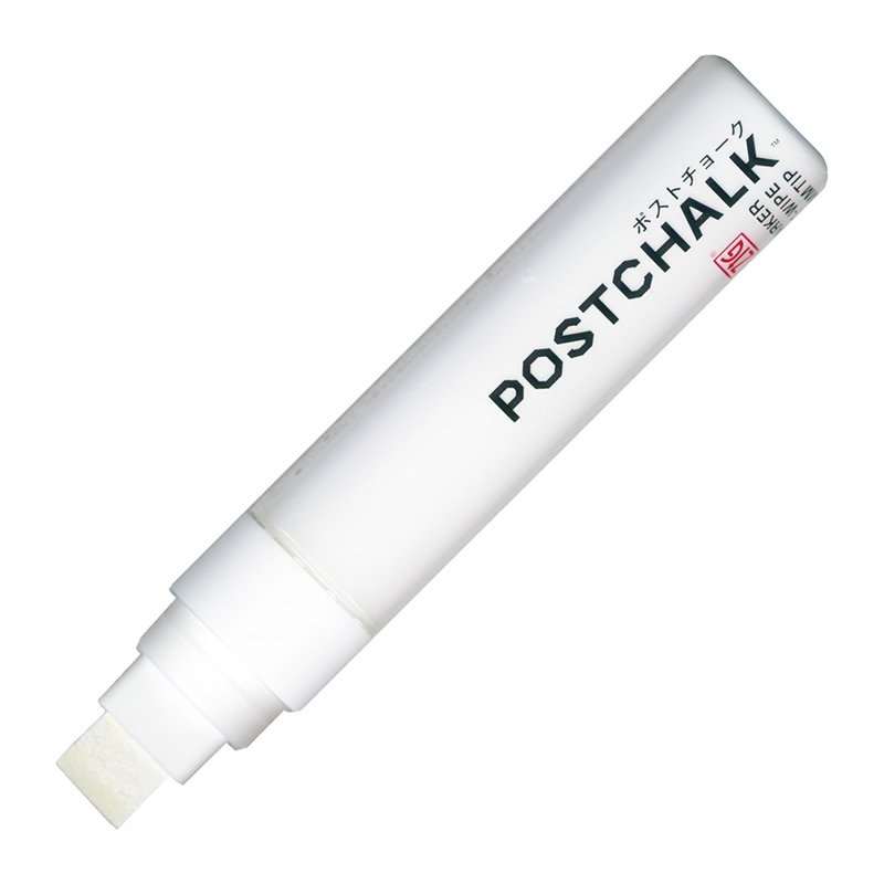 >呉竹 ボードマーカー ZIG ポストチョークマーカー ウェットワイプ 15mm ネオンホワイト POST-700A-100S 1本(ご注文単位5本)【直送品】