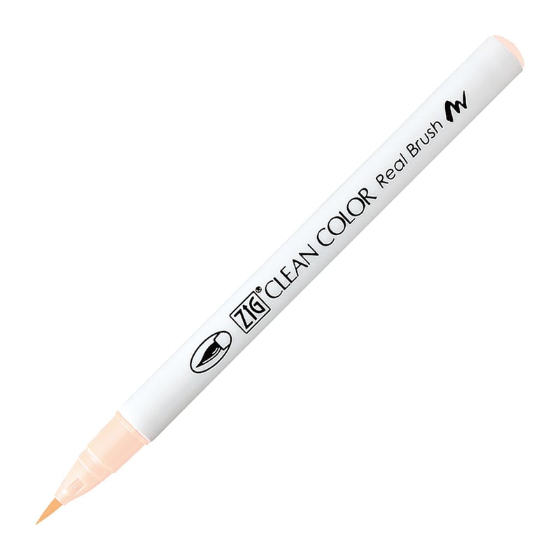 呉竹 筆ペン　ZIG　クリーンカラーリアルブラッシュ No.074　ライトベージュ RB-6000AT-074 1本（ご注文単位3本）【直送品】