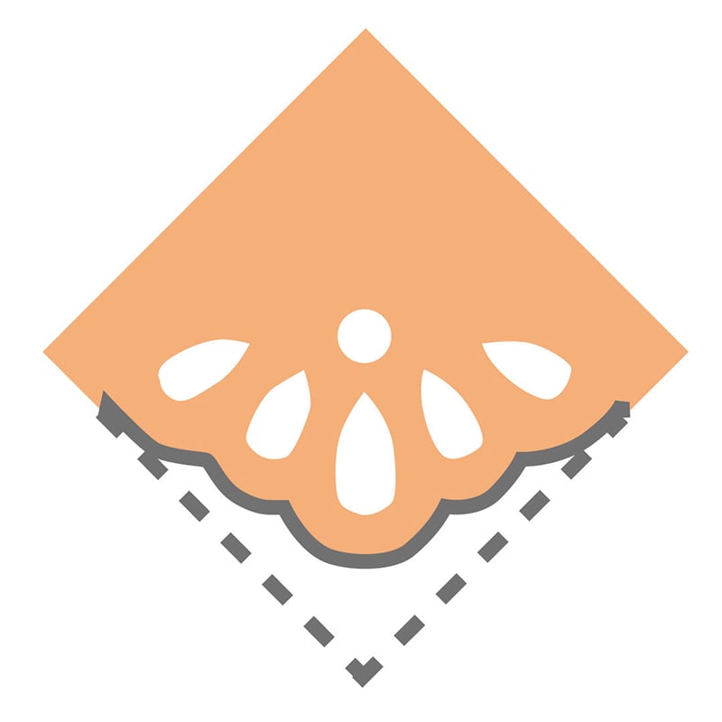 呉竹 クラフトパンチ　キュアパンチコーナー フラワーレース SBKPC110-15 1個（ご注文単位10個）【直送品】