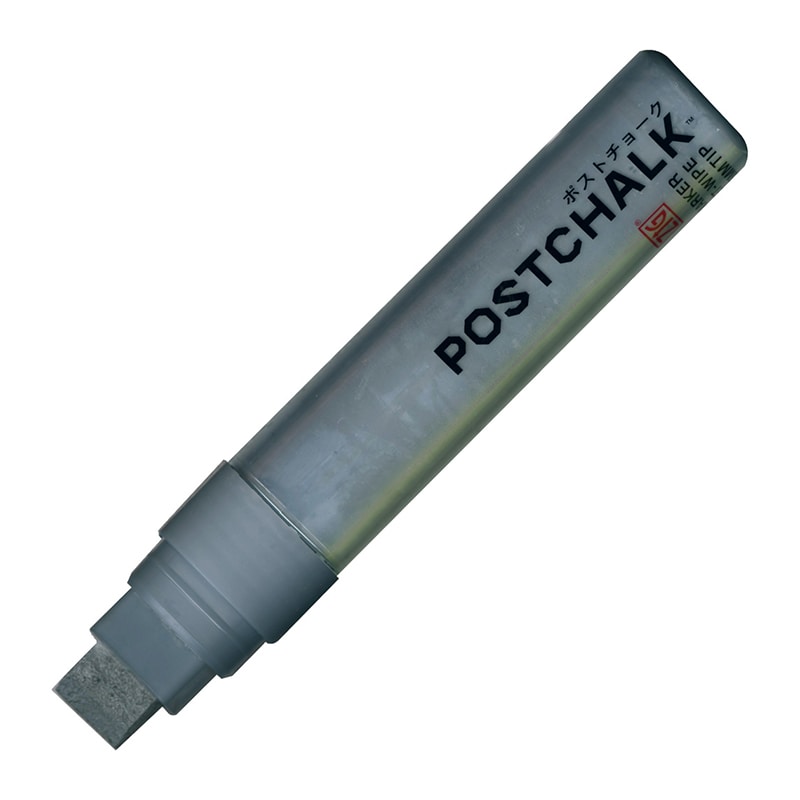 呉竹 ボードマーカー　ZIG　ポストチョークマーカー ウェットワイプ　15mm　スイートグレイ POST-700A-941S 1本（ご注文単位5本）【直送品】