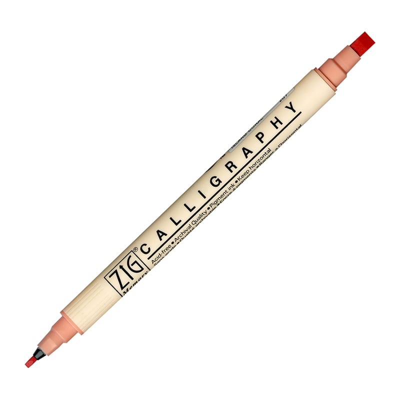 呉竹 水性マーカー　ZIG　メモリーシステム カリグラフィー　アイランドコーラル MS-3400-207 1個（ご注文単位6個）【直送品】