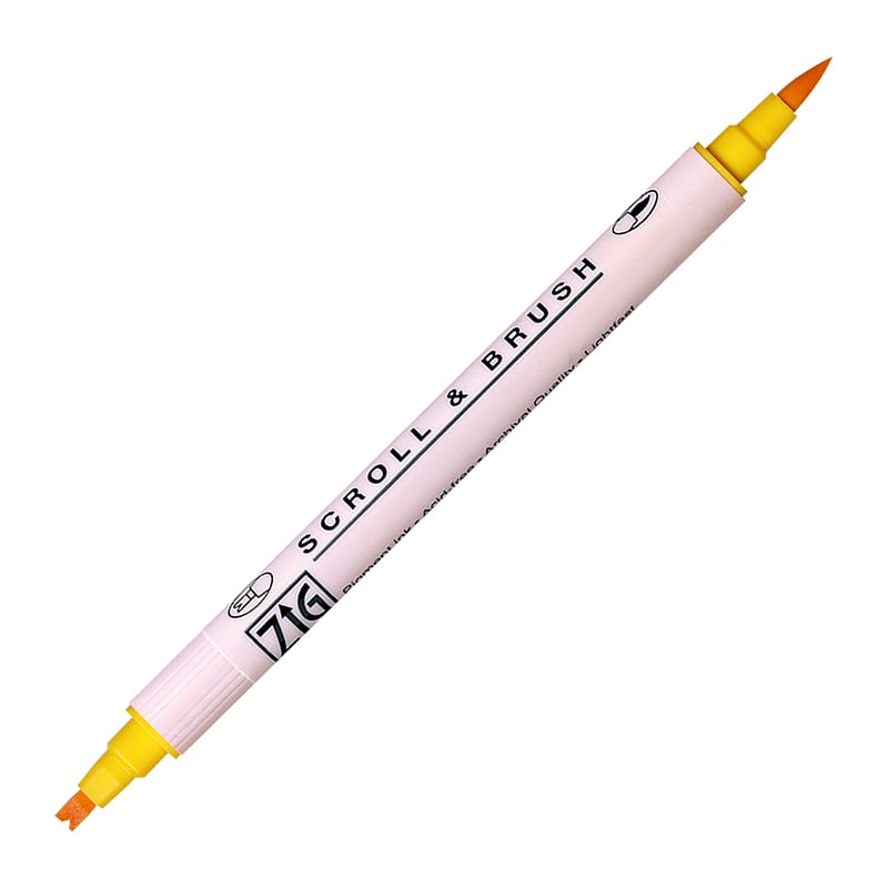 呉竹 水性マーカー　ZIG　メモリーシステム スクロール＆ブラッシュ　サマーサン MS-5000-503 1本（ご注文単位6本）【直送品】