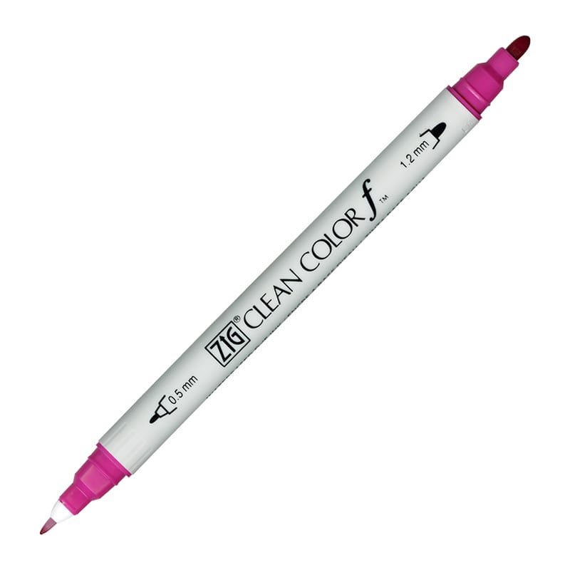 呉竹 水性マーカー ZIG クリーンカラーf No.027 ダークピンク TCS-6000T-027 1本(ご注文単位5本)【直送品】