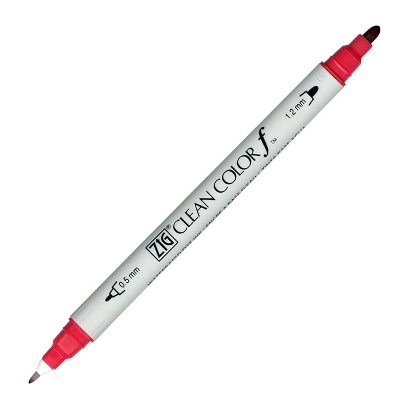 呉竹 水性マーカー ZIG クリーンカラーf No.029 ゲラニウムレッド TCS-6000T-029 1本(ご注文単位5本)【直送品】