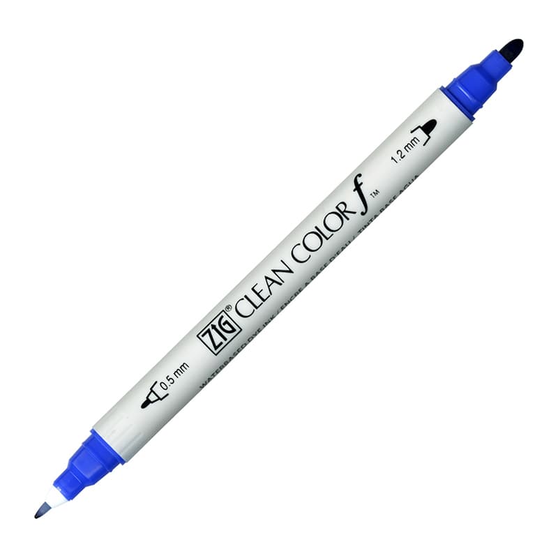 呉竹 水性マーカー ZIG クリーンカラーf No.030 ブルー TCS-6000T-030 1本(ご注文単位5本)【直送品】