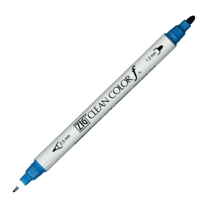 呉竹 水性マーカー　ZIG　クリーンカラーf No.033　ペルシアングリーン TCS-6000T-033 1本（ご注文単位5本）【直送品】