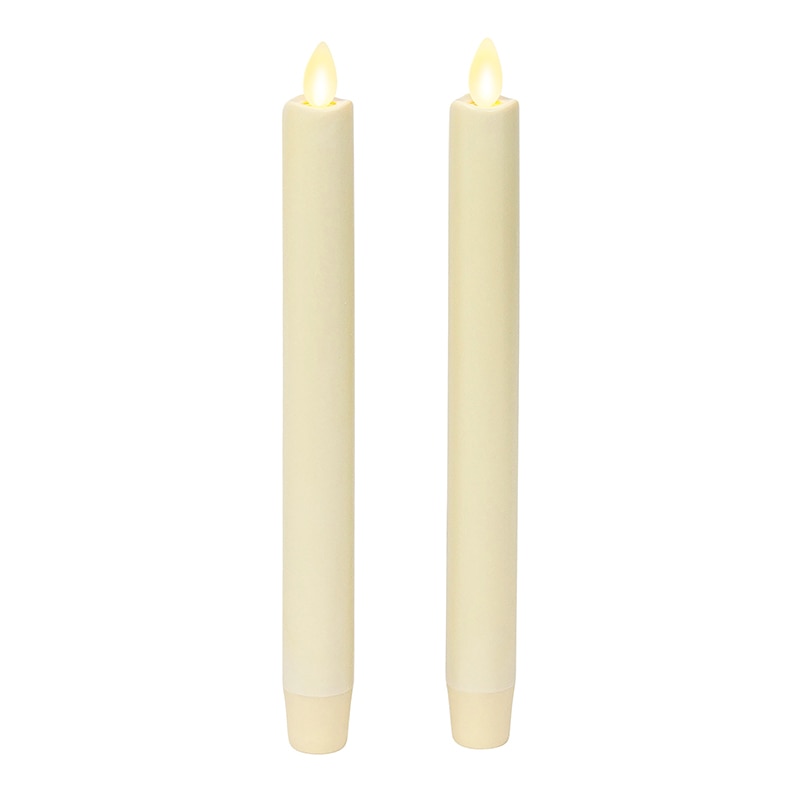 カメヤマ LEDキャンドル　ルミナラテーパー　2本セット アイボリー B03100000IV 1箱（ご注文単位1個）【直送品】