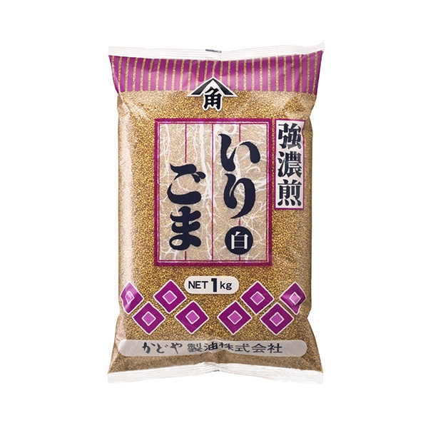 かどや製油 いりごま 白 強濃煎 1kg 常温 1袋※軽(ご注文単位1袋)※注文上限数12まで【直送品】