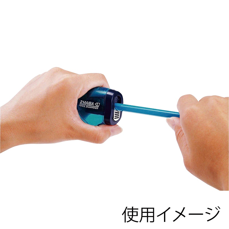 クツワ 2枚刃鉛筆削り RS021BL ブルー 1個(ご注文単位5個)【直送品】