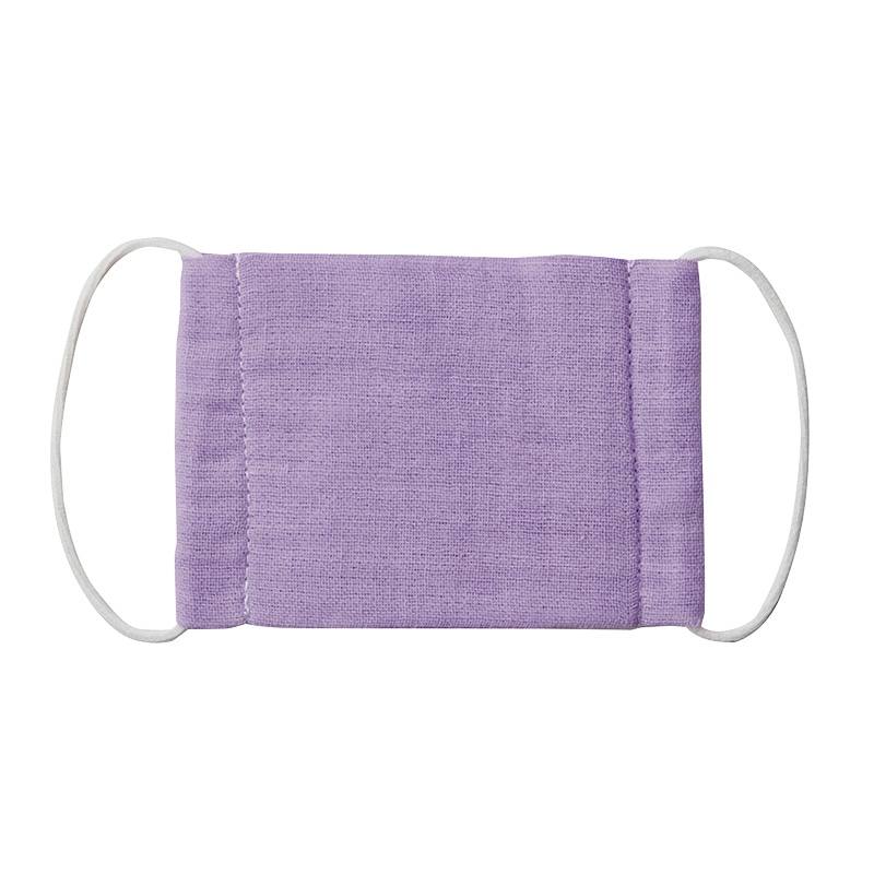 クツワ 給食カラーマスク KZ006PU 2枚入 パープル 1個(ご注文単位10個)【直送品】