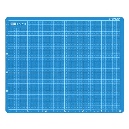 クツワ 学校工作マット ST132BL ブルー 1個(ご注文単位5個)【直送品】