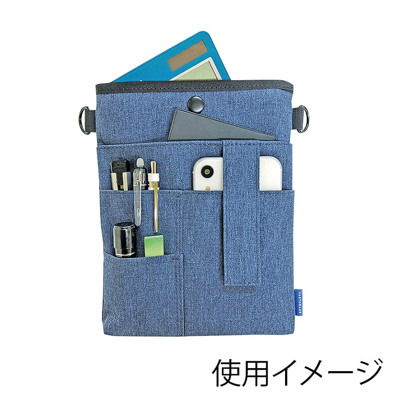 クツワ 薄型ワークポーチ FS100NB ネイビー 1個(ご注文単位2個)【直送品】