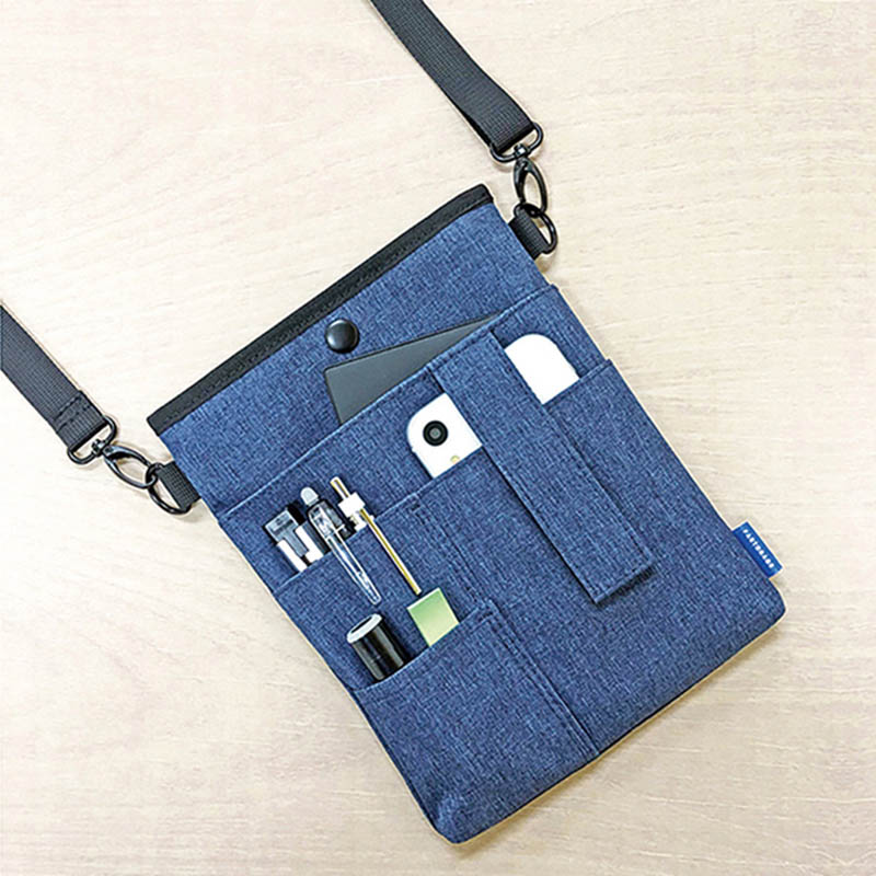 クツワ 薄型ワークポーチ FS100NB ネイビー 1個(ご注文単位2個)【直送品】