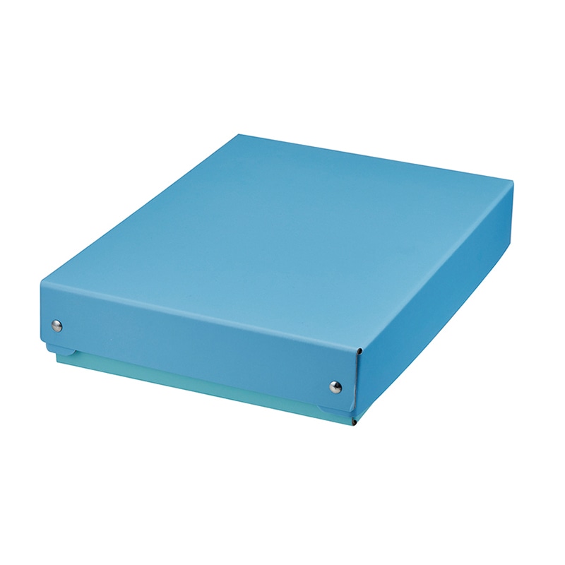 クツワ すべり止め付紙製おどうぐばこ BX011LB ライトブルー 1個(ご注文単位1個)【直送品】