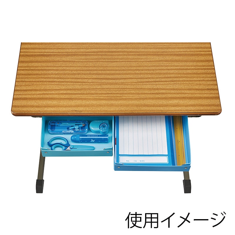 クツワ すべり止め付紙製おどうぐばこ BX011LB ライトブルー 1個(ご注文単位1個)【直送品】