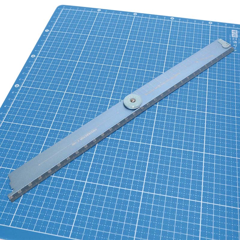 クツワ 折りたたみアルミ定規 XS05BL ブルー 1個(ご注文単位5個)【直送品】