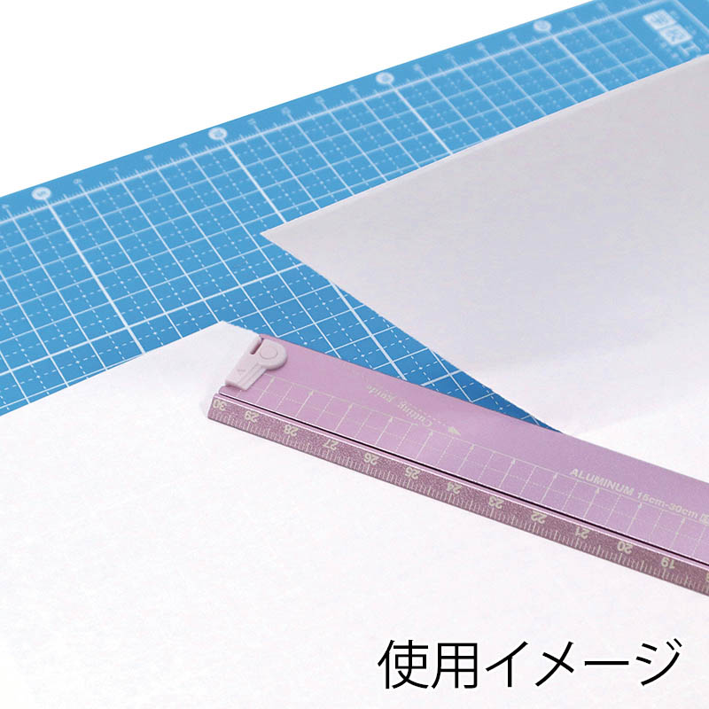 クツワ 折りたたみアルミ定規 XS05PU パープル 1個(ご注文単位5個)【直送品】