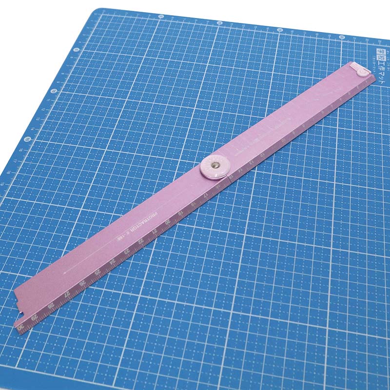 クツワ 折りたたみアルミ定規 XS05PU パープル 1個(ご注文単位5個)【直送品】