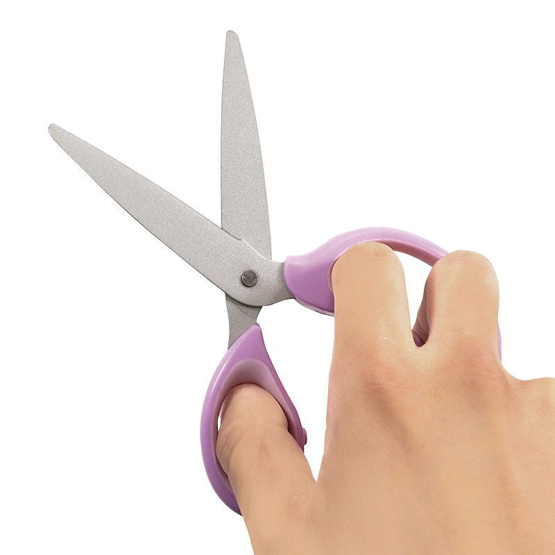 クツワ 学童はさみヒラクーノ SS115PU パープル 1個(ご注文単位5個)【直送品】