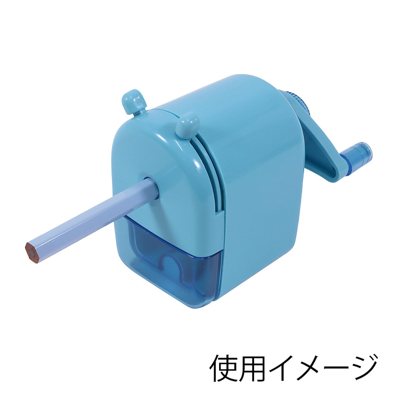 クツワ ミニ卓上鉛筆削り RS040BL ブルー 1個(ご注文単位4個)【直送品】