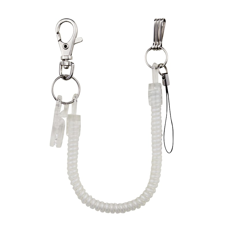 クツワ キーチェーン80 KM008CL クリア 1個(ご注文単位5個)【直送品】