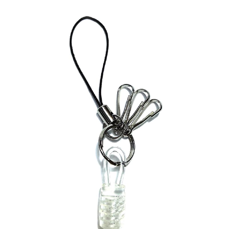 クツワ キーチェーン80 KM008CL クリア 1個(ご注文単位5個)【直送品】