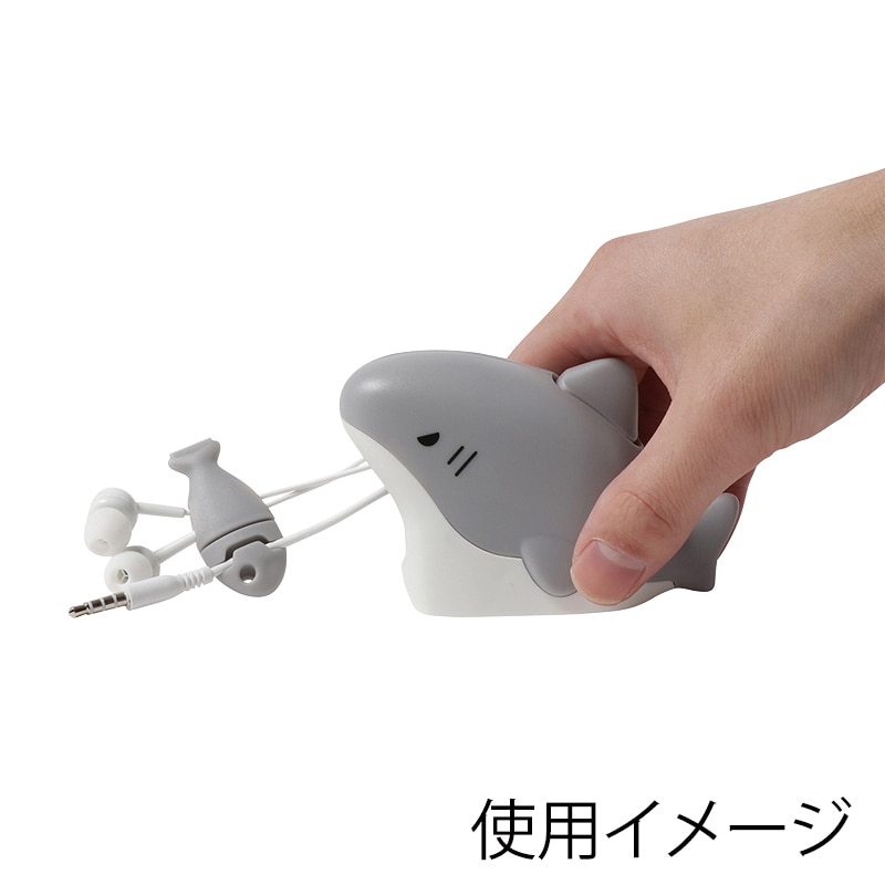 クツワ イヤホン+ホルダー MT018A サメ 1個(ご注文単位5個)【直送品】