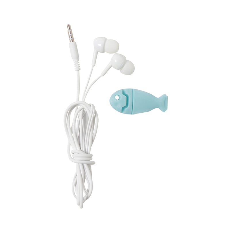 クツワ イヤホン+ホルダー MT018B イルカ 1個(ご注文単位5個)【直送品】