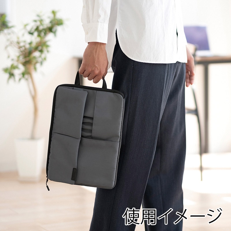 クツワ マルチワークケース　300DRGY A4 ブルーグレー 1個（ご注文単位2個）【直送品】