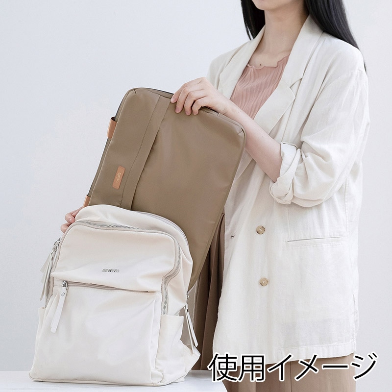 クツワ キャリングPCケース LF001BE カフェベージュ 1個(ご注文単位1個)【直送品】