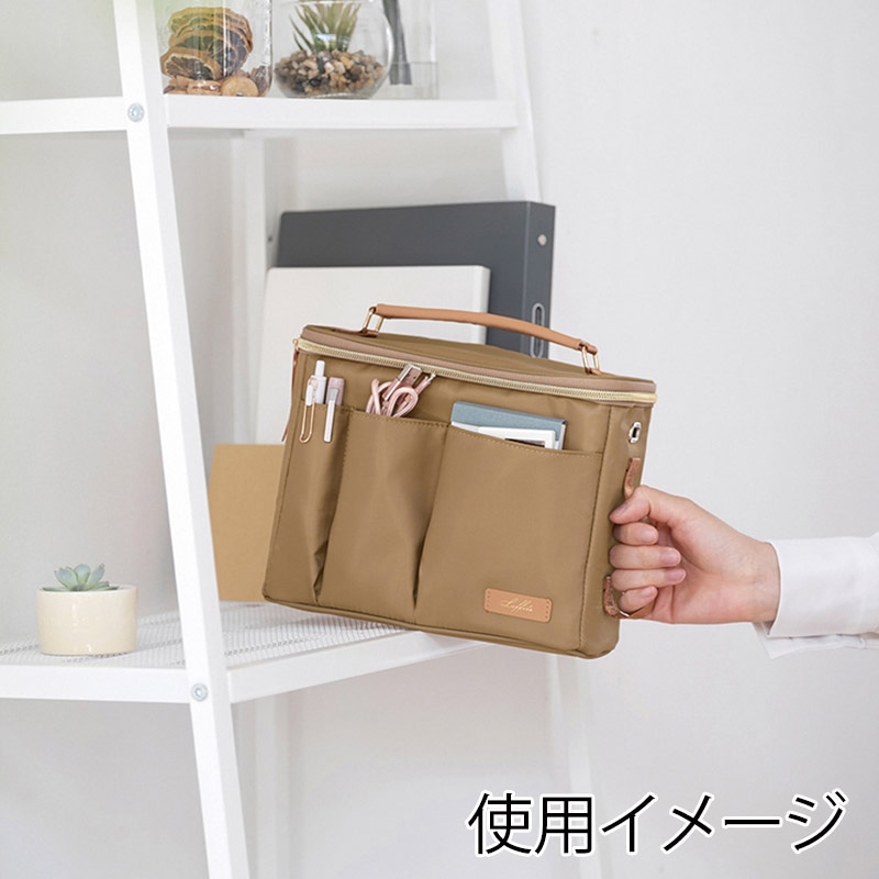 クツワ キャリングボックス LF002BE カフェベージュ 1個(ご注文単位1個)【直送品】