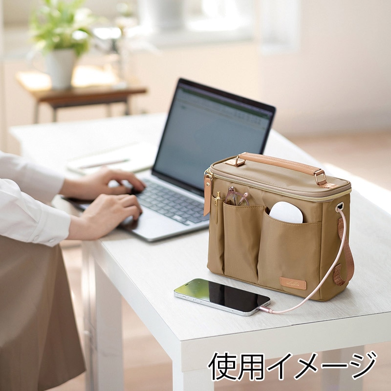 クツワ キャリングボックス LF002BE カフェベージュ 1個(ご注文単位1個)【直送品】