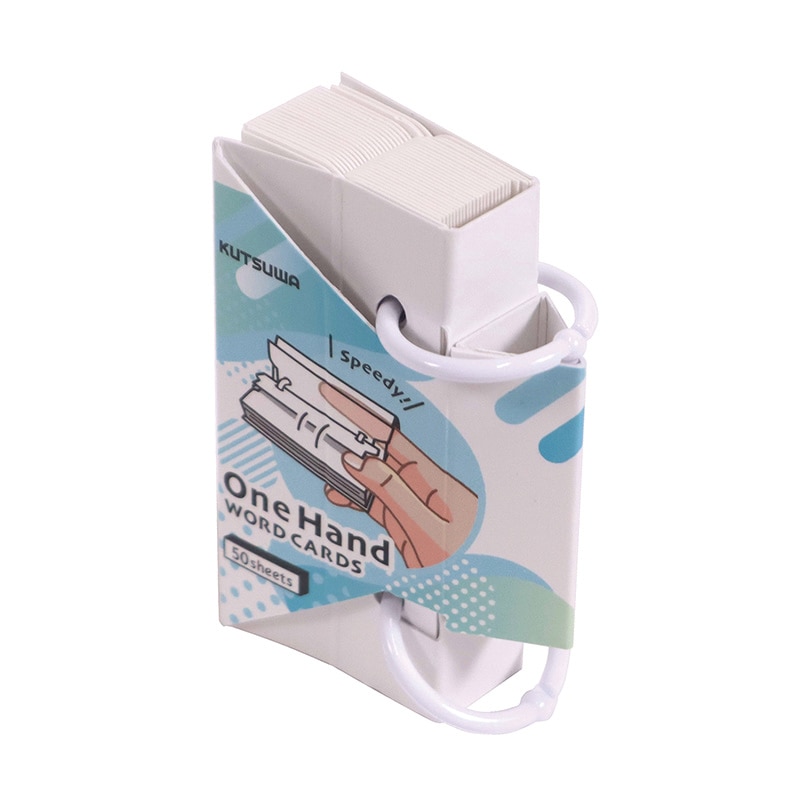 クツワ ワンハンド単語カード SC234BL 小 ブルー 1個(ご注文単位5個)【直送品】
