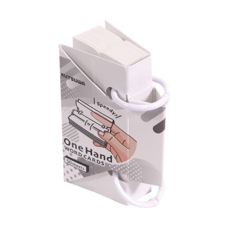 クツワ ワンハンド単語カード　SC234WH 小 ホワイト 1個（ご注文単位5個）【直送品】