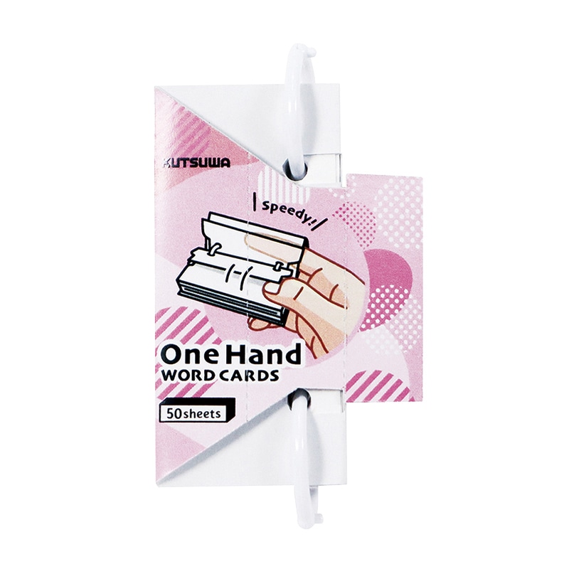クツワ ワンハンド単語カード SC234PK 小 ピンク 1個(ご注文単位5個)【直送品】