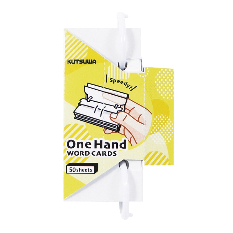 クツワ ワンハンド単語カード SC234YE 小 イエロー 1個(ご注文単位5個)【直送品】