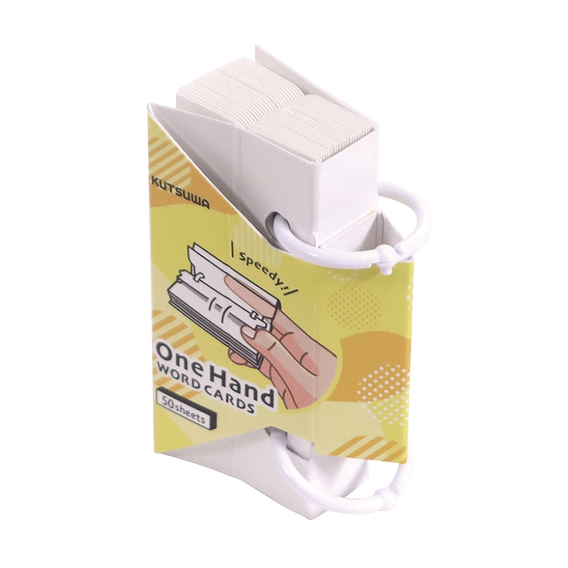 クツワ ワンハンド単語カード SC234YE 小 イエロー 1個(ご注文単位5個)【直送品】