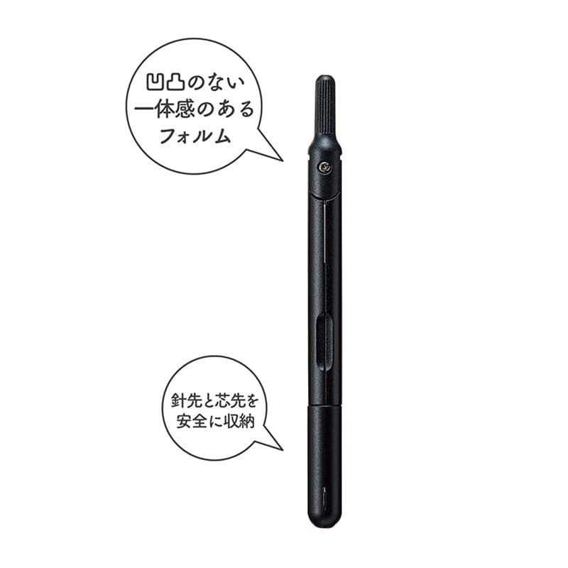 クツワ スリミーコンパス CP233BK ブラック 1個(ご注文単位5個)【直送品】