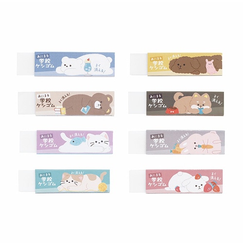 クツワ あにまる学校ケシゴム RE049 1個(ご注文単位24個)【直送品】