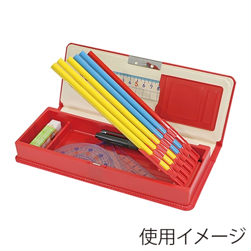 クツワ クラリーノ筆入 ニューレッド CX303NRD 1個(ご注文単位5個)【直送品】